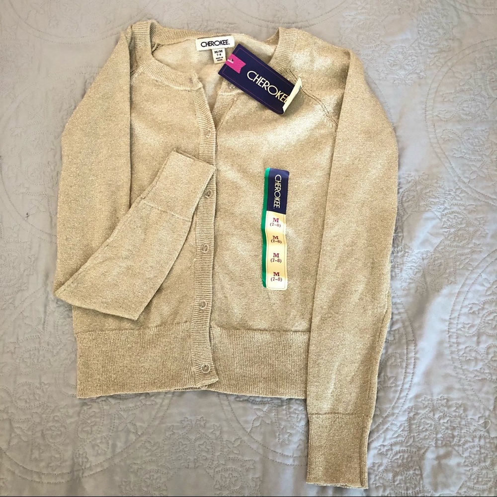 Kids Gold Cardigan